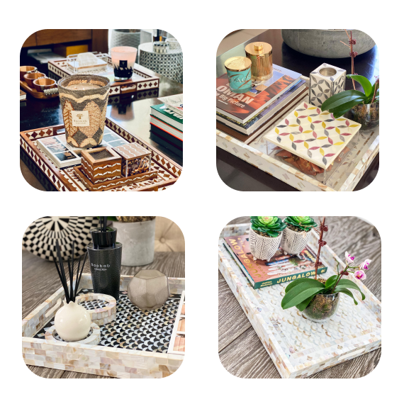 Elevate Your Coffee Table Style with Big Accent Trays