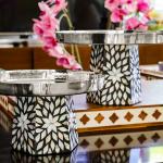 Shamsa stainless serving stand