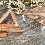 Acrylic with wood burner set