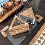 Acrylic with wood burner set