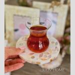 Lumina Pearl tea glass set