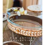 Glass Dish with Bone base