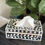Rectangular Floral tissue box