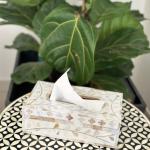 Rectangular Floral tissue box