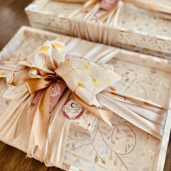 Big Rectangular Mother Of Pearl Tray